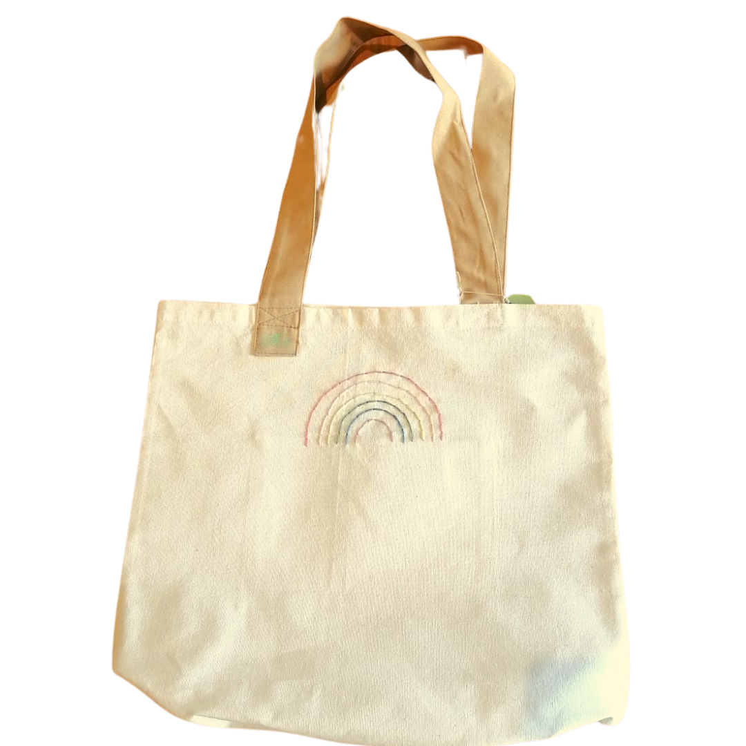 Tote Bag Tellus - Arcoiris bordado