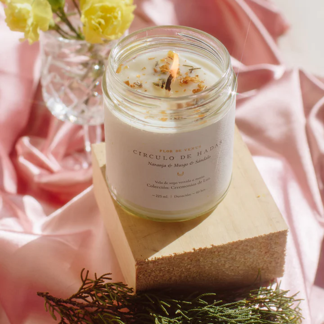 Vela de soya Círculo de hadas