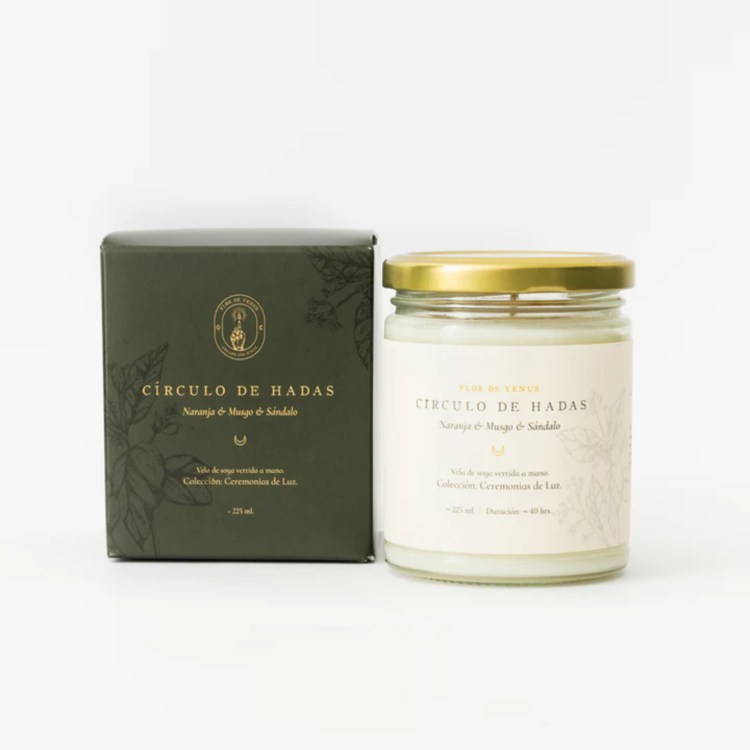 Vela de soya Círculo de hadas