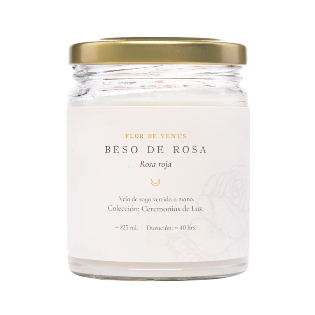 Vela de soya Beso de rosa