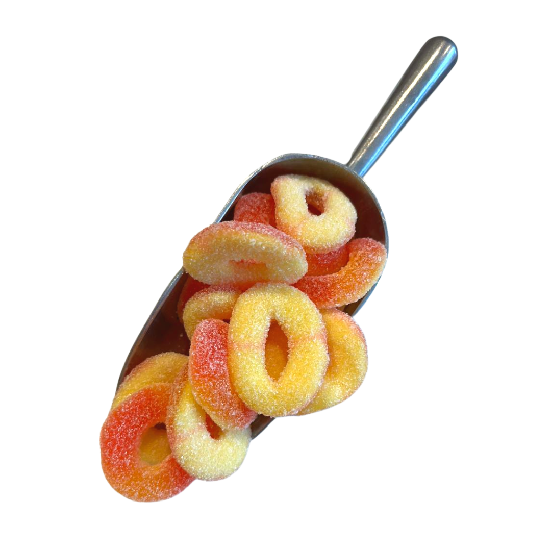 Gomitas de aros de durazno