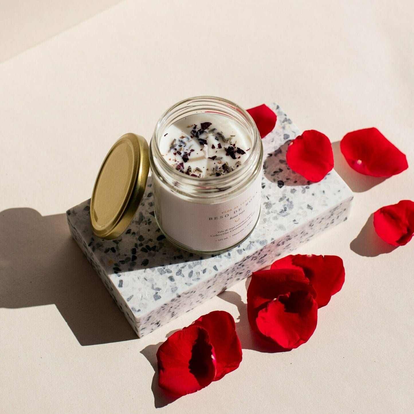 Vela de soya Beso de rosa