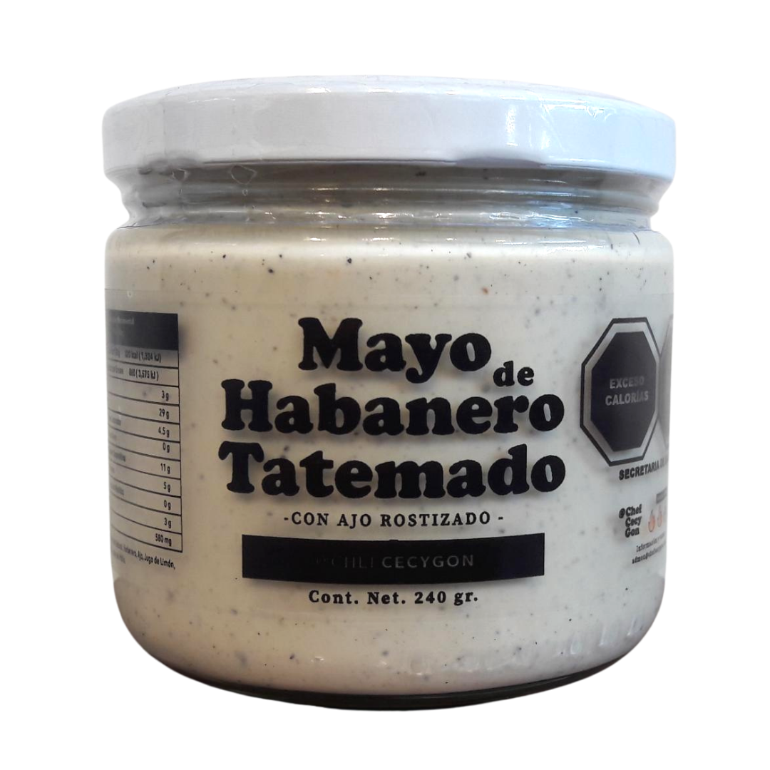 Salsa de mayo habanero tatemado
