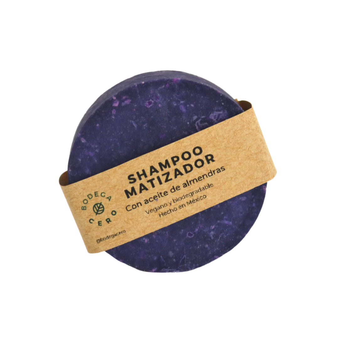Shampoo sólido matizador