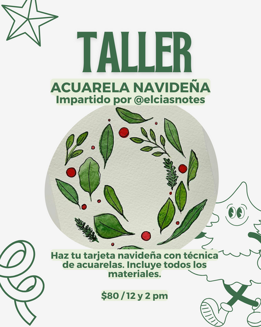 Taller - Acuarela navideña