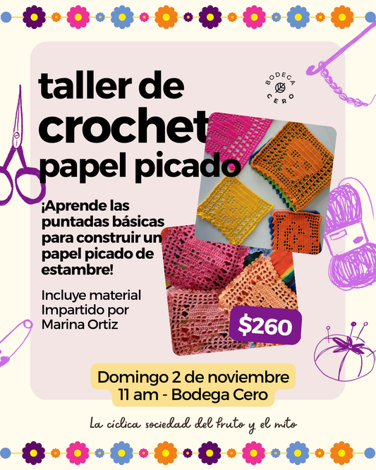TALLER - Papel picado de crochet